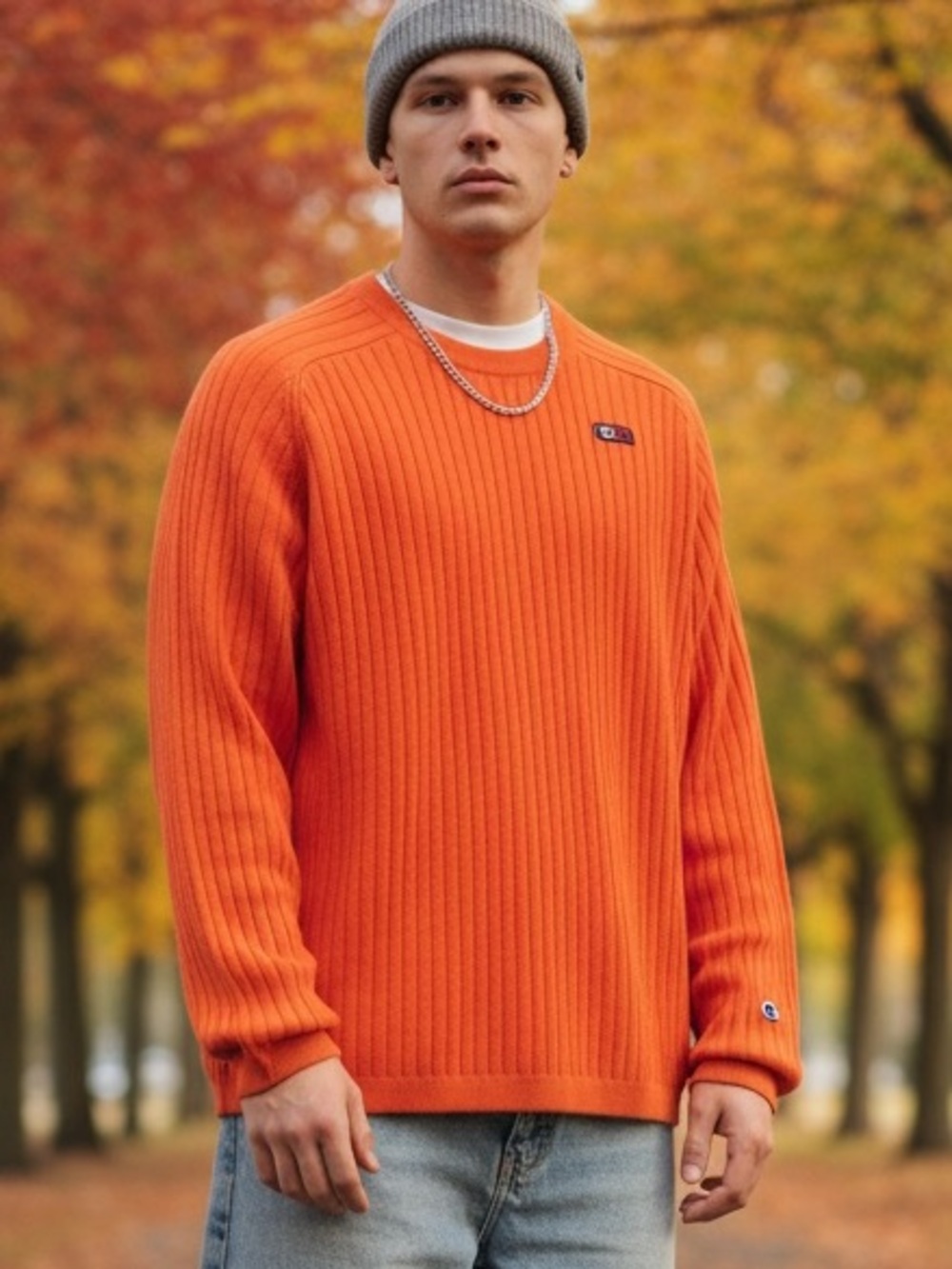 Y2K Abercrombie & Fitch Ribbed Crewneck Sweater